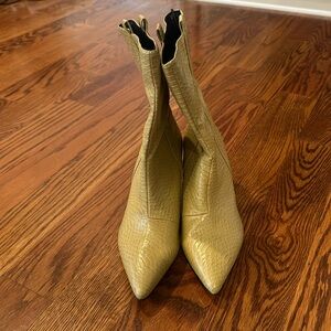 Nasty Gal snakeskin bootie